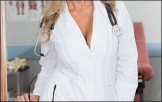Doctor Julia Ann stripping and teasing with hot body